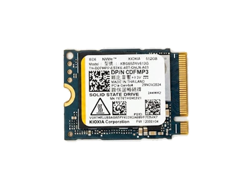 内蔵型SSD KIOXIA BG6 512GB(M.2 2280 SSD) キオクシア、PCIe 4.0に対応した小型大容量SSDの評価用サンプルを出荷