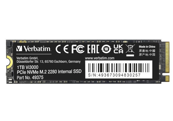 Накопитель SSD Verbatim Vi3000 1TB M.2 NVMe
