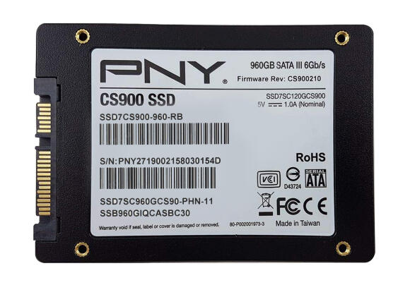 Накопитель SSD PNY CS900 960 ГБ SSD7CS900-960-PB Накопитель SSD PNY CS900 960 ГБ SSD7CS900-960-PB