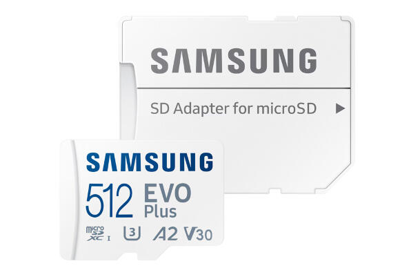 Карта памяти Samsung EVO Plus 512 GB MicroSD с адаптером SD