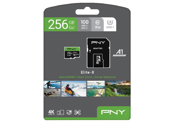 Карта памяти PNY Elite-X 256 Гб PSDU256U3100EXGE MicroSD Карта памяти PNY Elite-X 256 Гб PSDU256U3100EXGE MicroSD