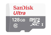 Карта памяти Sandisk Ultra Class 10 UHS-I SDSQUNR-128G-GN6TA MicroSD Карта памяти Sandisk Ultra Class 10 UHS-I SDSQUNR-128G-GN6TA MicroSD