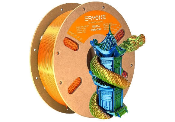 Филамент для 3D принтера ERYONE 1.75mm Silk Tri-Color PLA (Green-Blue-Orange)