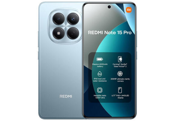 Смартфон Xiaomi Redmi Note 15 Pro 8/256 Blue Смартфон Xiaomi Redmi Note 15 Pro 8/256 Blue