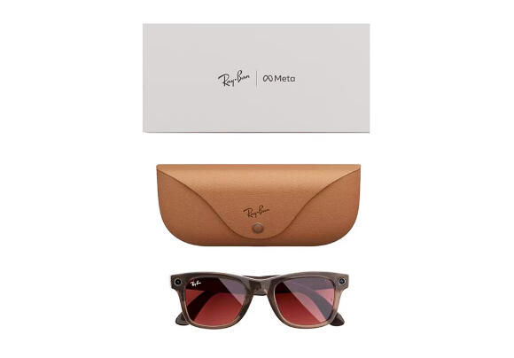 Солнцезащитные AI очки Ray-Ban Meta Wayfarer (Warm Stone)