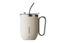 Термокружка Lepresso Sip Spin Magnetic Auto Stirring Mug with Touch Button (White)