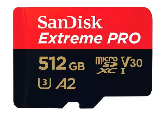 Карта памяти Sandisk Extreme Pro microSDXC 512GB с адаптером SD