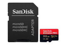 Карта памяти Sandisk Extreme Pro microSDXC 512GB с адаптером SD