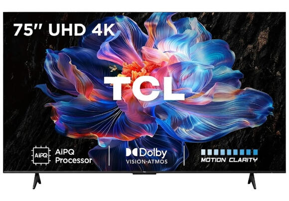 Телевизор TCL 75V6C 75" 60 Гц 4K UHD U-LED Google TV