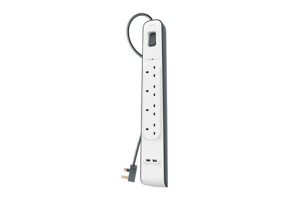 Удлинитель Belkin 4 x Port 2xUSB 2М