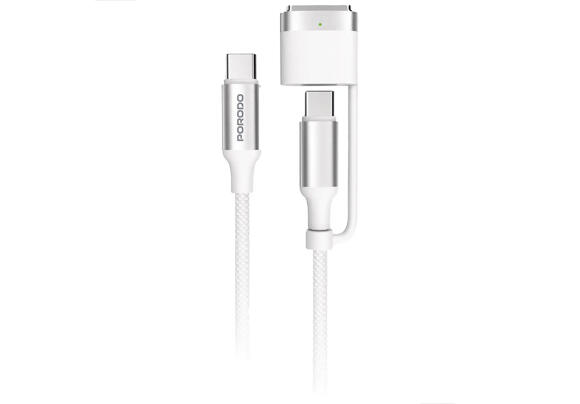 Кабель Porodo 2-in-1 MagSafe 3 & USB-C Charging Cable Кабель Porodo 2-in-1 MagSafe 3 & USB-C Charging Cable