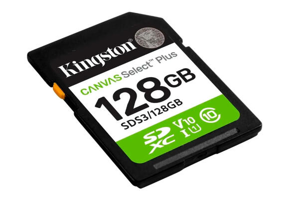 Карта памяти Kingston Canvas Select Plus SD 128GB