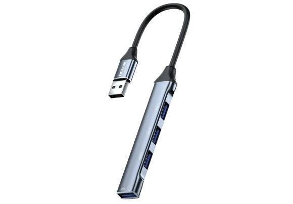 USB-хаб Green Lion 4 in 1 Type-A GN4N10HUSBABK