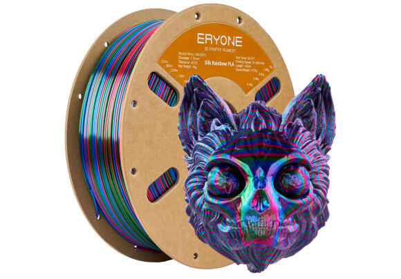 Филамент для 3D принтера ERYONE 1.75mm Silk Rainbow PLA (Vortex)