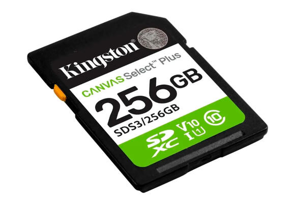 Карта памяти Kingston Canvas Select Plus SD 256GB