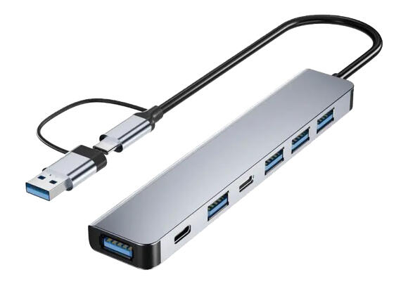 Множитель портов Type-C и USB-A 7 в 1