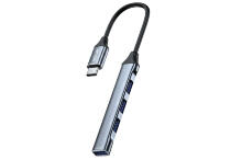 USB-хаб Green Lion 4 in 1 Type-C GN4N11HUSBCBK