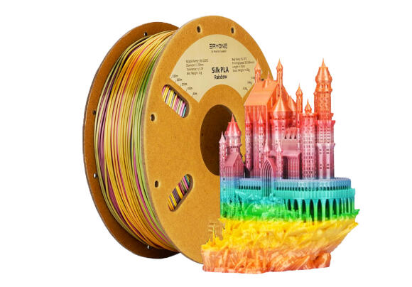 Филамент радужный шелковый Eryone PLA для 3D принтера 1.75мм 1 Кг