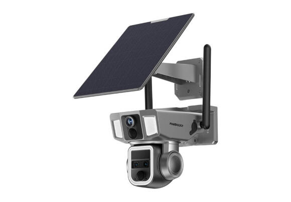 IP-камера Powerology 4G/WIFI 360° Dual Lens Outdoor Camera IP-камера Powerology 4G/WIFI 360° Dual Lens Outdoor Camera