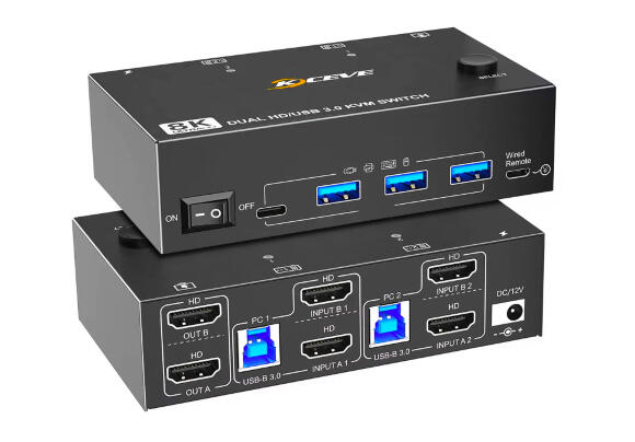 KVM переключатель KCEVE 2x2 (8K UltraHD) KC-KVM8202