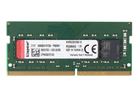 ОП для ноутбука Kingston 16ГБ DDR4-3200МГц KVR32S22S8-16