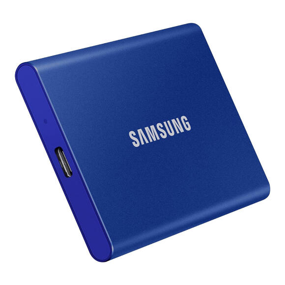 Портативный SSD Samsung T7 500 ГБ (Blue)