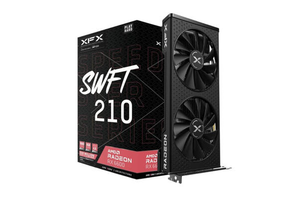 Видеокарта XFX Speedster SWFT 210 AMD Radeon RX 6600 Gaming 8 Гб RX-66XL8LFDQ