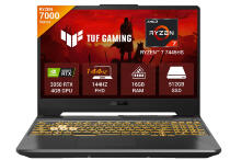 Ноутбук ASUS TUF GAMING AMD R7-7445HS RAM 16GB SSD 512GB RTX3050 4GB 15.6" FA506NCG-HN191