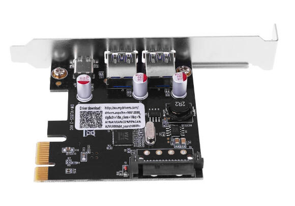 Карта расширения PCI-Express USB 3.0 Type-A + Type-C Карта расширения PCI-Express USB 3.0 Type-A + Type-C