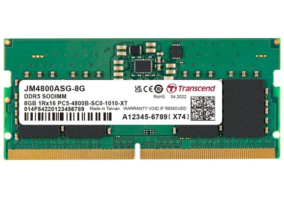 ОП для Ноутбука Transcend 8GB DDR5 4800MHz SO-DIMM