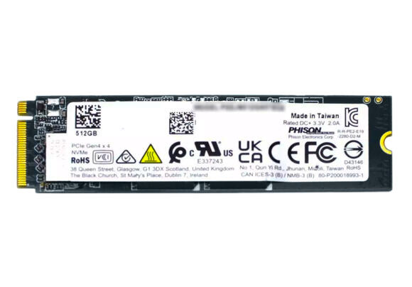 Накопитель SSD Phison 512 ГБ M.2 NVMe PSEJN512GA87ECO