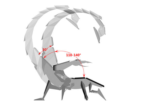 Компьютерная кабина Cluvens Scorpion AD-D-1200-12-BB-L