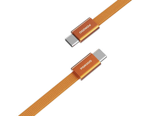 Кабель Porodo TYPE-C TO TYPE-C 1M 60W (ORANGE) Кабель Porodo TYPE-C TO TYPE-C 1M 60W (ORANGE)