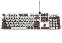 Клавиатура проводная механическая Aula F2088 (White-Brown)