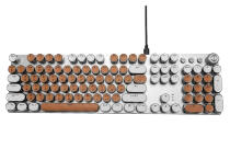Клавиатура проводная механическая Aula F2088 (White-Orange) Клавиатура проводная механическая Aula F2088 (White-Orange)