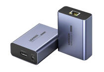 Переходник усилитель Ugreen CM455-20519 HDMI на RJ-45 70м Переходник усилитель Ugreen CM455-20519 HDMI на RJ-45 70м