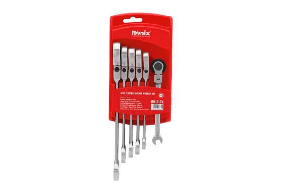 Набор трещоточных ключей с гибкой головкой 6 в 1 Ronix RH-2174