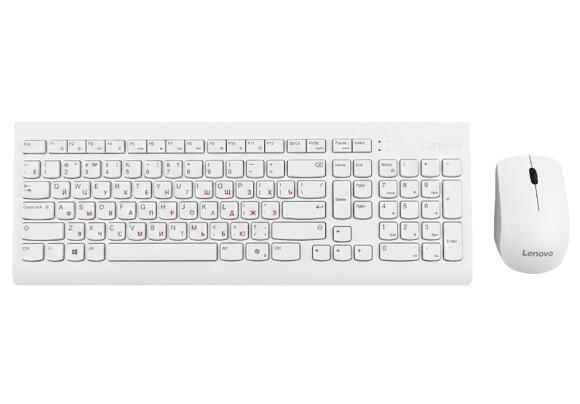 Комплект Lenovo 510 Wireless Combo White