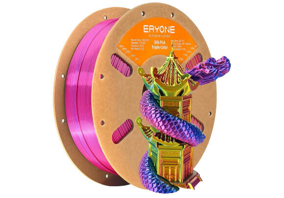 Филамент ERYONE 1.75 мм Silk PLA Tri-Color Красно-Жёлто-Синий
