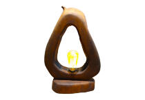 Декоративный и натуральный светильник из дерева