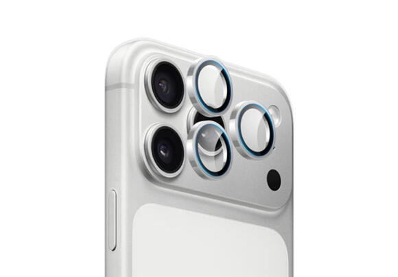 Защитные стёкла на камеру YESIDO WB62 для iPhone 17 Pro и iPhone 17 Pro Max silver