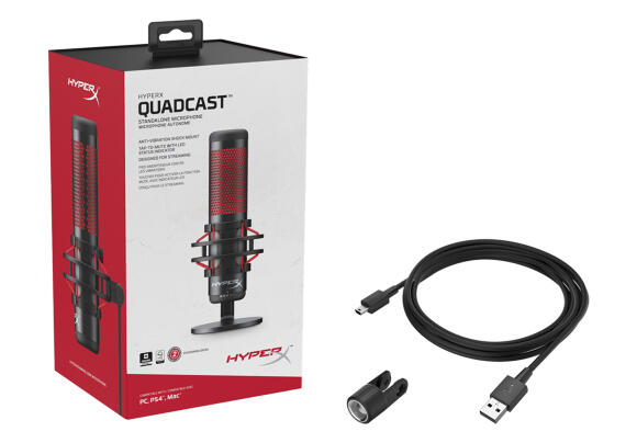 Микрофон HyperX QuadCast HX-MICQC-BK Микрофон HyperX QuadCast HX-MICQC-BK