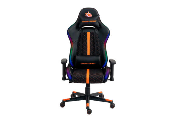 Кресло Porodo Gaming Ergonomic RGB Gaming Chair (Black-Orange)