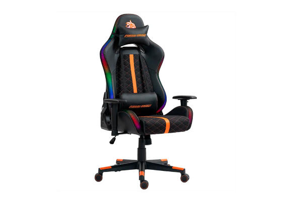 Кресло Porodo Gaming Ergonomic RGB Gaming Chair (Black-Orange)