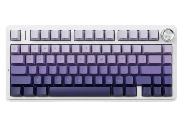 Клавиатура AULA F75 Pro White-Purple