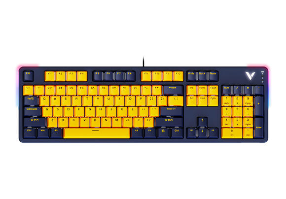 Клавиатура Rapoo V500 Pro (Yellow Blue)