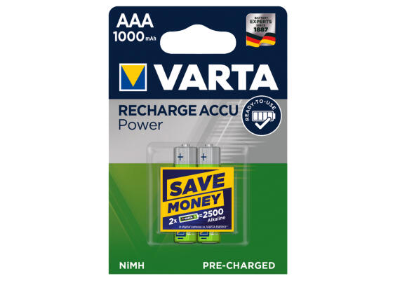 Батарея Varta Accu Power AAAx2 (перезаряжаемая) 3824