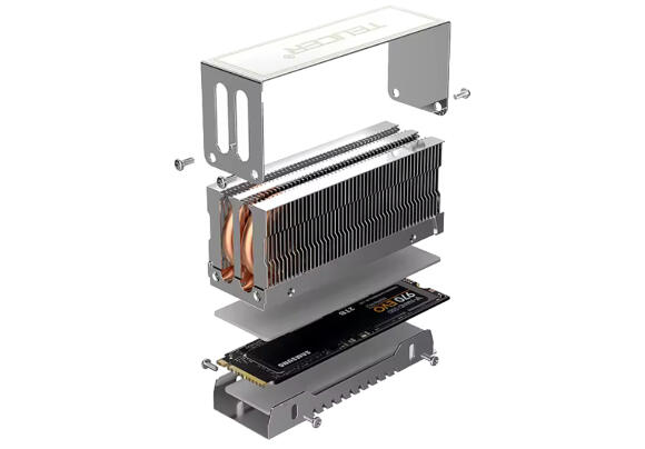 Радиатор для SSD TEUCER M2-10 Dual Heat Pipe