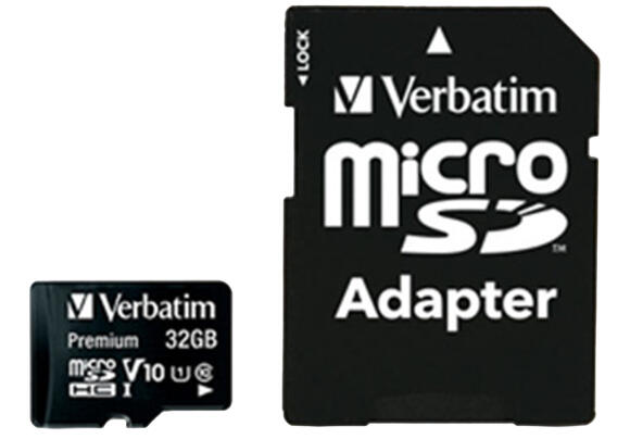 Карта памяти Verbatim Premium microSDHC 32GB Class 10 VER-44083