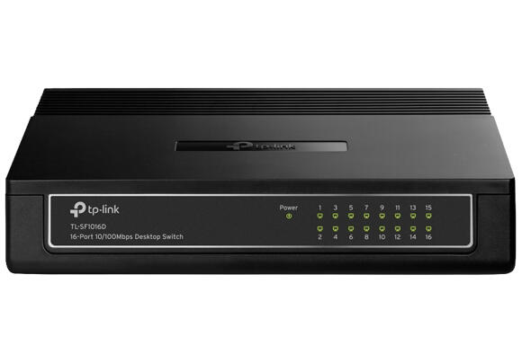 Сетевой коммутатор TP-Link TL-SF1016D 16-портовый мегабитный